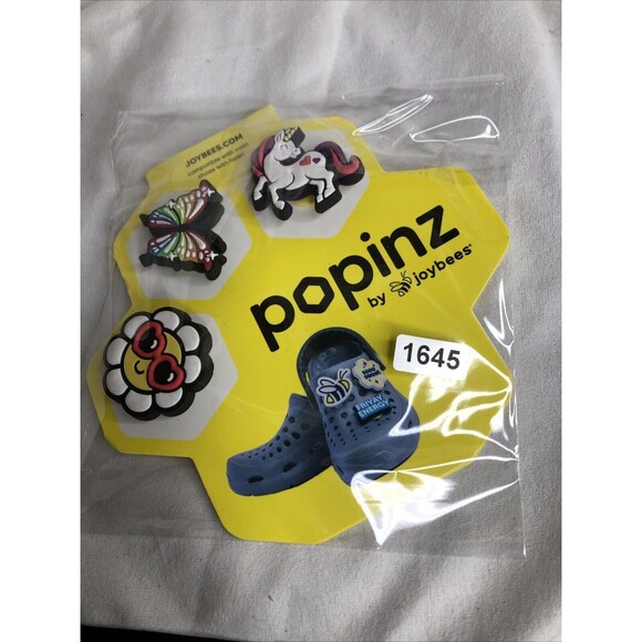 3 Pack Croc Charm Unicorn, Butterfly, Smiley Face. New!! - Picture 4 of 4